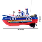 Катер радиоуправляемый «Пожарная охрана», световые и звуковые эффекты, стреляет водой - фото 24497077