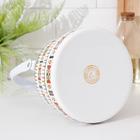 Чайник эмалированный «Скандинавия», 2,5 л, индукция, цвет белый, орнамент - фото 25444017