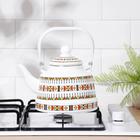 Чайник эмалированный «Скандинавия», 2,5 л, индукция, цвет белый, орнамент - фото 25444018