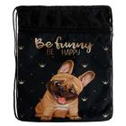 Мешок для обуви «Бульдожка» (с карманом) 42×34 см - Фото 2