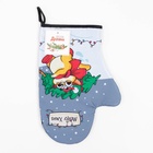 Варежка-прихватка Merry Xmas, 20×27 см,100% п/э, ватин 250 г/м² - Фото 5