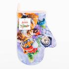 Варежка-прихватка «Новый год: В ожидании праздника» 20х28см,35% х/л,65% п/э,ватин 250г/м2 6906340