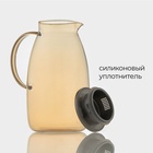 Кувшин для воды «Богема», 15×25 см, стекло, с металлической крышкой, золотистый - Фото 4