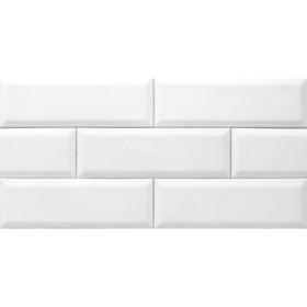 Гипсовая плитка «Вена», 0,65 кв м, 19 плиток, цвет белый Ош