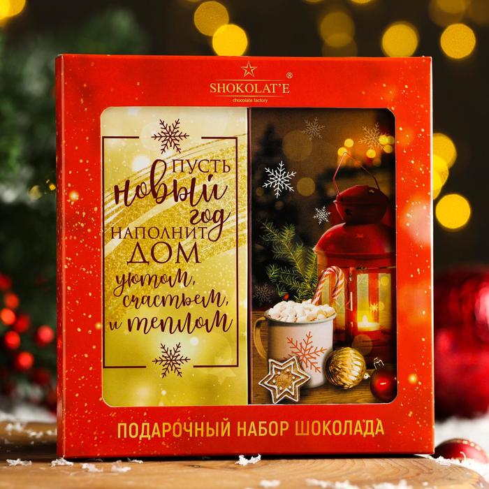 Шоколадный набор «С Новым годом», красный, 200 г - Фото 1