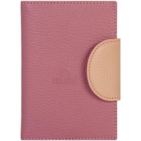 Обложка для паспорта на кнопке, цвет розовый