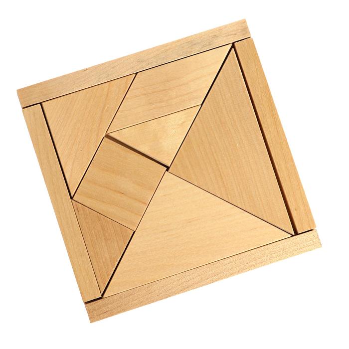 Головолока «Танграм» 8 элементов, размеры: 12 × 1 × 12 см - Фото 1