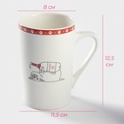 Кружка Доляна «Пятница», 380 мл, фарфор, белая - Фото 2