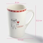 Кружка фарфоровая Доляна «Четверг - это маленькая пятница», 380 мл, цвет белый - Фото 2