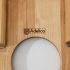 Столик - поднос для вина в форме сердца Adelica, с менажницей и складными ножками, на 2 персоны, d=30×2,8 см, берёза - фото 4331641