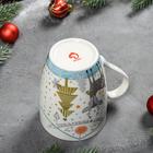 Кружка фарфоровая Доляна «Серебряное копытце», 350 мл - Фото 3