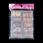 Набор переводной фольги для дизайна ногтей «Праздничное ассорти», 4×50 см, 10 шт., в пластиковом органайзере  (артикул 6904847)  большой выбор товаров оптом и в розницу по низким ценам с доставкой