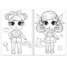 Раскраска для девочек «Модные подружки», 16 стр., формат А4 - Фото 2