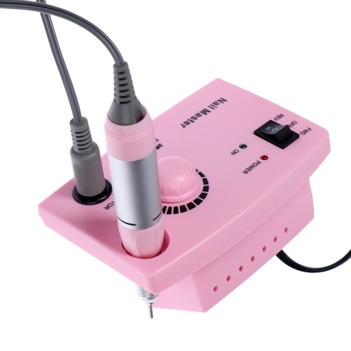 Аппарат для маникюра и педикюра JessNail JD4500, 6 фрез, 30000 об/мин, 35 Вт, розовый - фото 1899963573