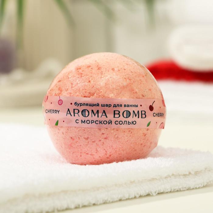 Бомбочка для ванн Aroma Soap Cherry, 130 г - Фото 1