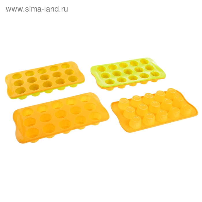 Набор форм силиконовых для украшений, 2 шт, «Конфетки», цвет МИКС - Фото 1