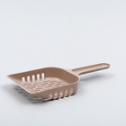 Совок для уборки кошачьего туалета, бежевый - Фото 3