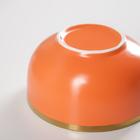 Миска керамическая «Акварель», 300 мл, 10×6 см, цвет оранжевый - фото 4331665