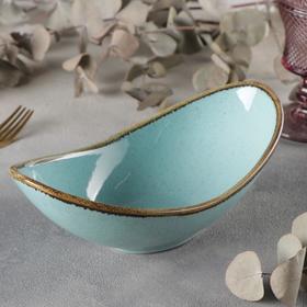 Салатник керамический «Сапфир», 25×13×8 см, цвет голубой