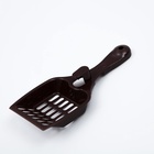 Совок для кошачьего туалета 22.5×9.5×4 см, шоколадный - Фото 2