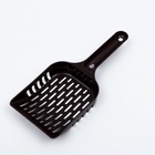 Совок для уборки кошачьего туалета, шоколадный - Фото 2