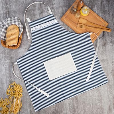 Фартук «Доляна. Полоса синяя», 67×74 см, 100% п/э