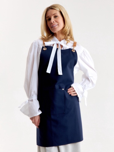 Фартук Этель «Стиль», синий, 70×78 см, 100% хлопок