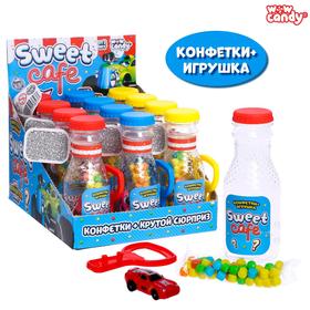 Набор с конфетами Sweet cafe, машинка, в бутылочке, МИКС