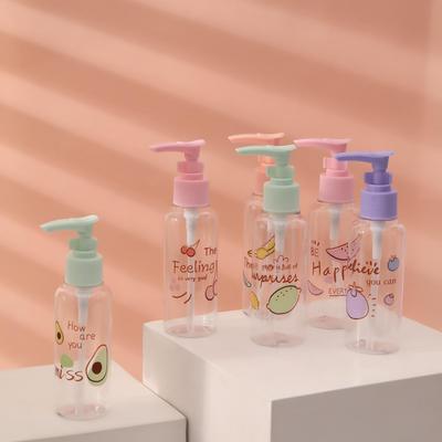 Бутылочка для хранения, с дозатором и ограничителем, 100 мл, рисунок МИКС