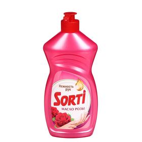 Средство для мытья посуды Sorti "Роза", 450 мл (комплект 4 шт)