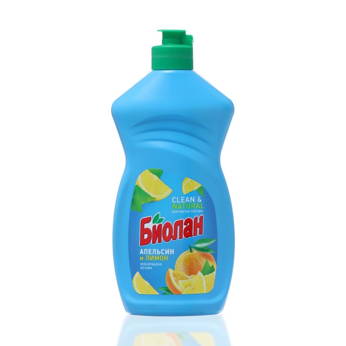 Средство для мытья посуды «Биолан» апельсин-лимон, 450 мл - Фото 1