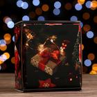 Коробка подарочная, крышка - дно, «Волшебная ночь», 14.5×14.5×6 см - Фото 3