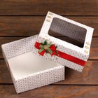 Коробка подарочная, крышка - дно, «Тёплый Новый Год», 14.5×14.5×6 см - Фото 4