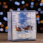 Коробка подарочная, крышка-дно, "Верь в чудеса", 14,5 х 14,5 х 6 см (комплект 5 шт) - фото 28133157