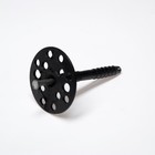 Дюбель ТУНДРА, для утеплителя, с металлическим гвоздем, 10×90 мм, черный, 50 шт. 7156463