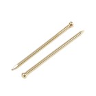 Гвозди ТУНДРА, финишные, ГОСТ 7811-7035, латунированные, 1,4x35 мм, 40 шт - Фото 1