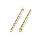 Гвозди ТУНДРА, финишные, ГОСТ 7811-7035, латунированные, 1,4x35 мм, 40 шт - Фото 3