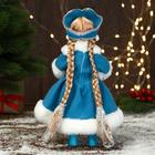 Снегурочка под ёлку «Зимнее волшебство. В пышной шубке со звёздами», 30 см - Фото 3