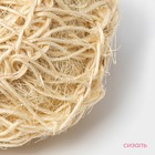 Мочалка - спонж Доляна «Сизаль», 12×12×5 см, бежевая - Фото 2