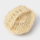 Мочалка - спонж Доляна «Сизаль», 12×12×5 см, бежевая - Фото 3