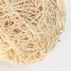 Мочалка - спонж Доляна «Сизаль», 12×12×5 см, бежевая - Фото 4