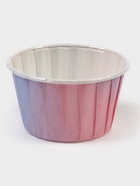 Форма для выпечки кексов Доляна «Градиент», d=6.5 см, бумажная, одноразовая, розовая - Фото 3