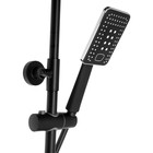 Душевая система Accoona A83123F, однорычажная, с тропическим душем, чёрная - Фото 3