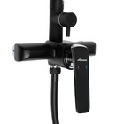 Душевая система Accoona A83123F, однорычажная, с тропическим душем, чёрная - Фото 4