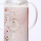 Бутылочка для кормления «Золотая коллекция: розовый мрамор», классическое горло, 250 мл., от 3 мес., цилиндр, с ручками - Фото 5