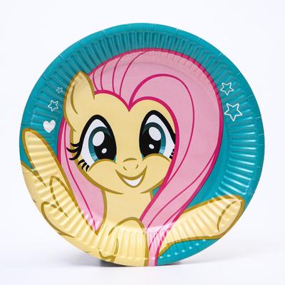 Тарелка бумажная "С Днем Рождения!", 18 см, My Little Pony