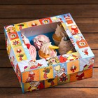 Упаковка на 9 капкейков с окном "Новогодний сюрприз", 25 х 25 х 10 см - Фото 3