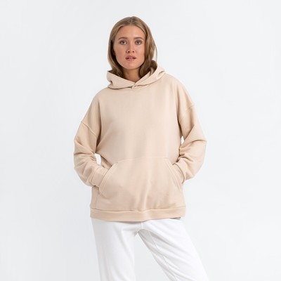 Худи женское MINAKU: Casual collection цвет бежевый, р-р 50