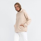 Худи женское MINAKU: Casual collection цвет бежевый, р-р 52 7322440 - фото 14368173