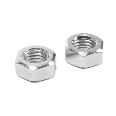 Гайка ТУНДРА, шестигранная, DIN 934, класс прочности 6, оцинкованная, М14, 2 шт.